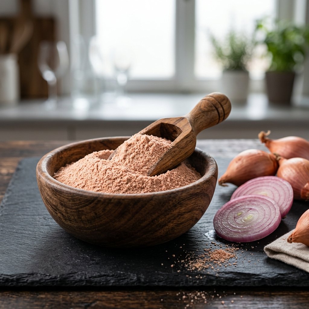 Pink onion powder